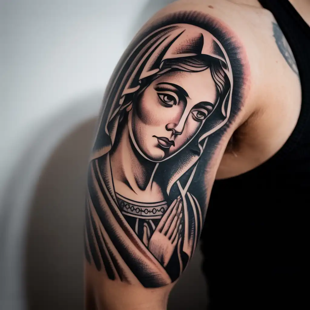 Virgin Mary Chicano Tattoo