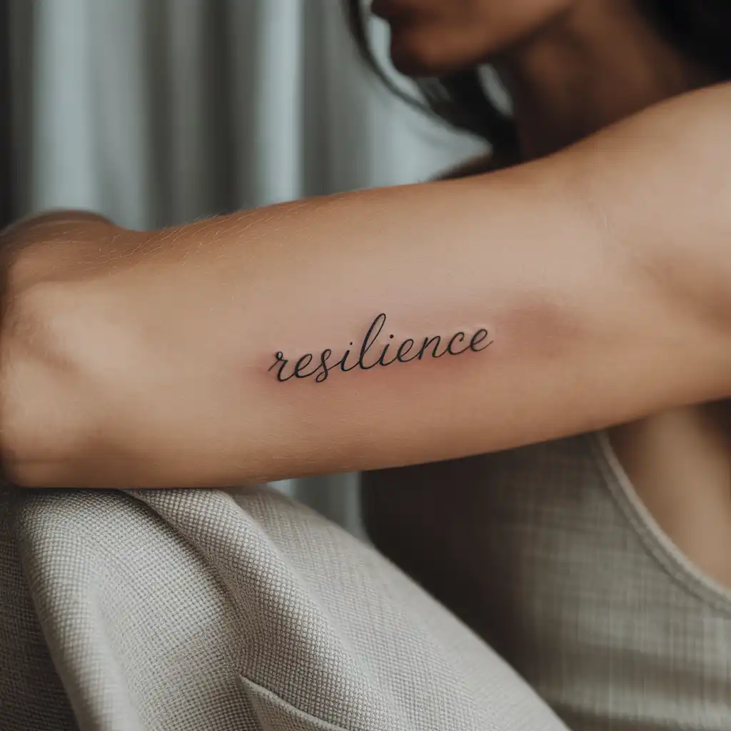 Word Tattoo with Meaning